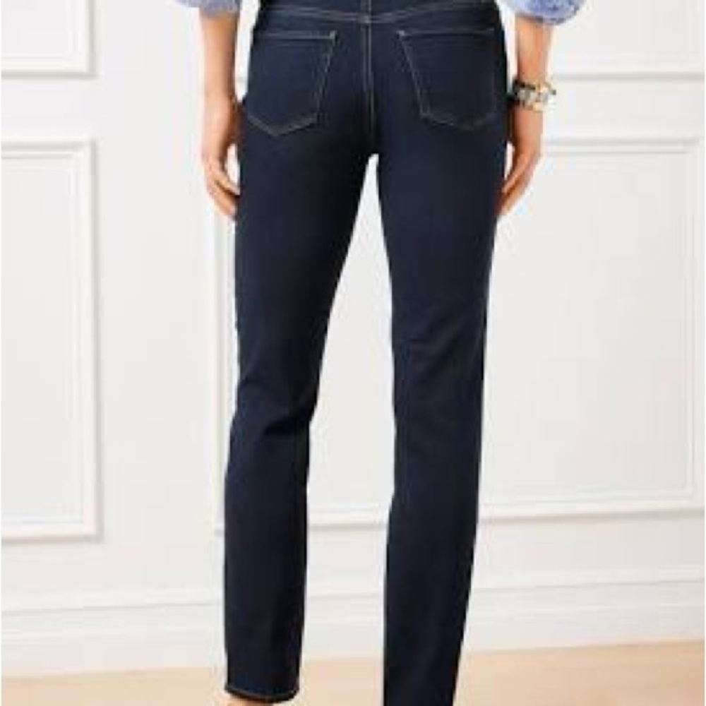 Talbots Dark Blue Denim Slim Ankle Jeans - Picture 2 of 7